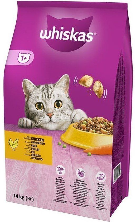 Whiskas - Adult Chicken Kattenvoer 14 KG - Voordeelverpakking