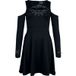 Harry Potter Midi-jurk - Deathly Hallows - S tot XXL - voor Vrouwen - zwart