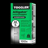 Aris & Monas Toggler Alligator A5 Muurplug - Metaal - 100 stuks