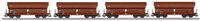 Märklin Aus 0730 H0 set de 4 wagons à toit coulissant Tals 968 de la DB