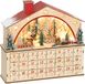 HOMCOM Kerst Adventskalender Meerlaagsplaat 36L x 10B x 34H cm Natuurhout