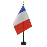 AZ FLAG Tafelvlag Frankrijk 15x10 cm Frans Polyester 100D Plastic Voet