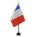 AZ FLAG Tafelvlag Frankrijk 15x10 cm Frans Polyester 100D Plastic Voet