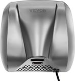 VEVOR Handdroger, 1300 W, elektrische handdroger, 7-10 seconden droogtijd, commerciële wandhanddroger, handföhn met HEPA-filter, 99,97% filtratie-efficiëntie, luchthanddroger, keuken, badkamer, toilet