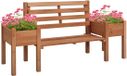 Outsunny Tuinbank Dennenhout 184L x 59B x 95H cm Bruin