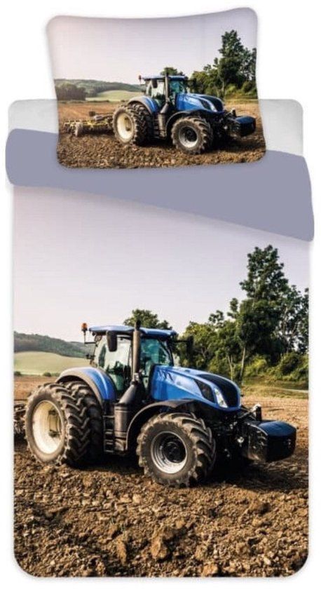 4KidsOnly Brandmac Aps Dekbedovertrek Eenpersoons Katoen Meerkleurig Tractor