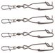 Pêche à la ligne longue clips à pression en acier inoxydable