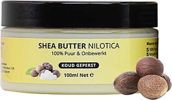 Qure Natural Oil Shea Butter Nilotica 100ml - 100% Pure & Unprocessed - Natural Skincare
