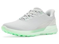 Skechers GO vrouwen synthetische bovenste vetersluiting Spike Minder golfschoen, lichtgrijs/Aqua, 5 UK