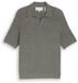 Tom Tailor - Gebreid poloshirt met linnen - Maat XXL - deep leaf green melange