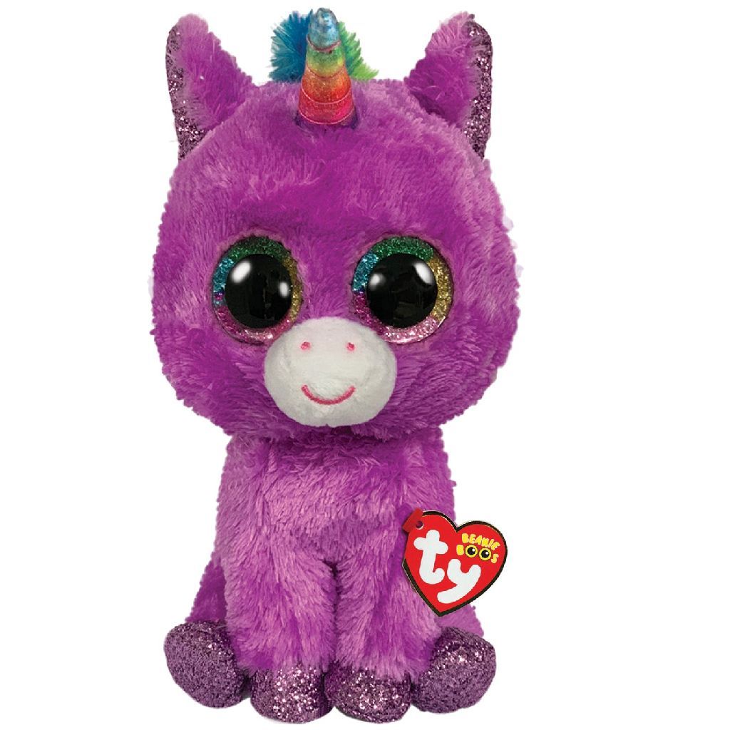 TY Beanie Buddy Rosette Unicorn 24cm - Paars