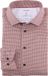 OLYMP Luxor 24/7 modern fit chemise - Dynamic Flex - rouge brique à motif blanc - Facile à repasser - Tour de cou : 43