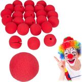 Merkloos Clownsneus - set van 25 - rood