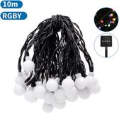 Aigostar LED Lichtsnoer Solar - 50 LED-bollen - 10m - RGBY - IP65