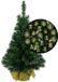 Merkloos / Sans marque Billiet - Vanlaere Mini kerstboom 75 cm - 40 groene kerstballen - 81 takken - kunstboom