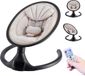 X Adventure Rocco Elektrische Wipstoel - Velvet Nougat - Schommelstoel met Bluetooth