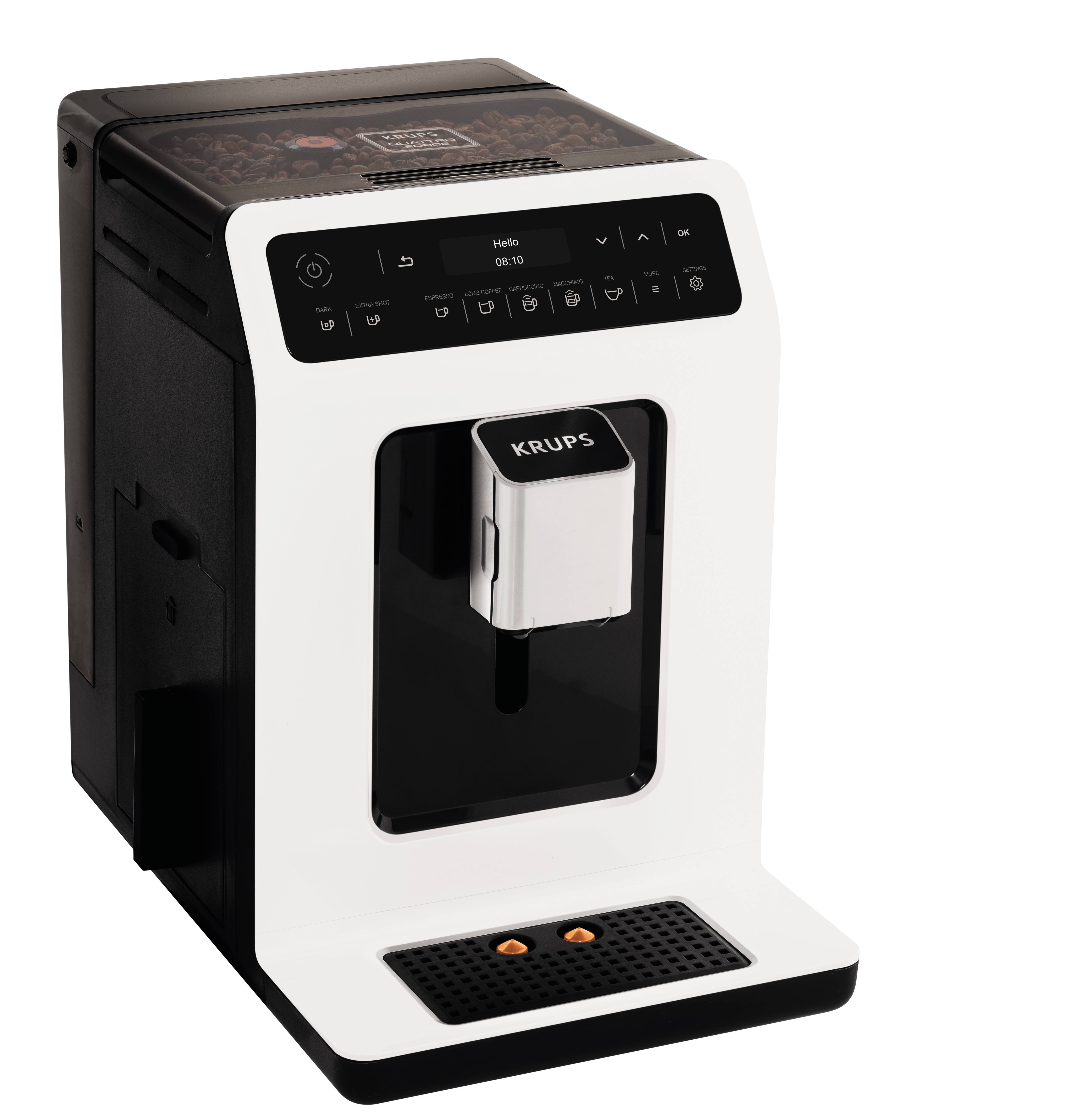 Krups volautomatische espressomachine - Wit EA8901