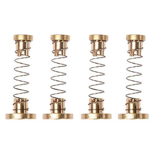 VILLCASE 2 stuks 18mm roestvrij stalen horlogebanden sluiting horlogeband gesp horloge accessoires (gouden en rosÃ©goud)