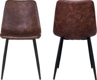 Happy Garden Set van 2 vintage ÉLIA stoelen, bruin