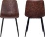 Happy Garden Set van 2 vintage ÉLIA stoelen, bruin