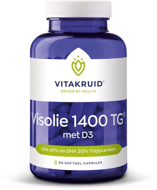 Vitakruid Visolie 1400 TG met D3 Capsules