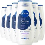 NIVEA Douchegel Derma Control - 6 x 250 ml - Voordeelverpakking