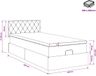 vidaXL - Ottoman Bed with Mattress and Headboard - Pink - 100 x 200 cm - Velvet