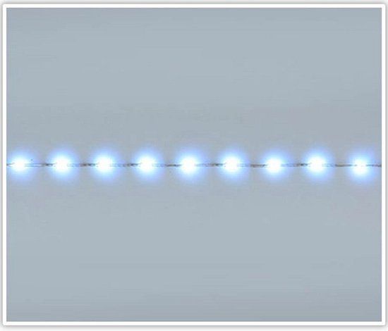 BigBuy Christmas LED Light Garland White (24 m) - Indoor