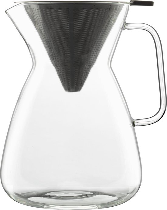 Luigi Bormioli Accademia pour-over koffiemaker met filter 1 liter
