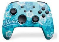 Freaks & Geeks Aloha Draadloze RGB-gamecontroller, compatibel met Nintendo Switch 1 en 2 en PC, kleurrijk design