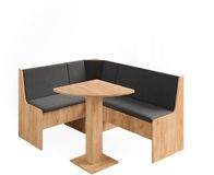 Vicco Hoekbankgroep Ramon, Goudkleurig Eiken, 137.6 x 92.8 cm met hoektafel