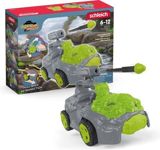 Schleich ELDRADOR CREATURES Steen Crashmobiel met Mini Creature - 42670