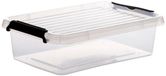 5Five opberg kist met deksel - Clip Box - 3 liter - 29 x 20 x 8 cm - kunststof - transparant