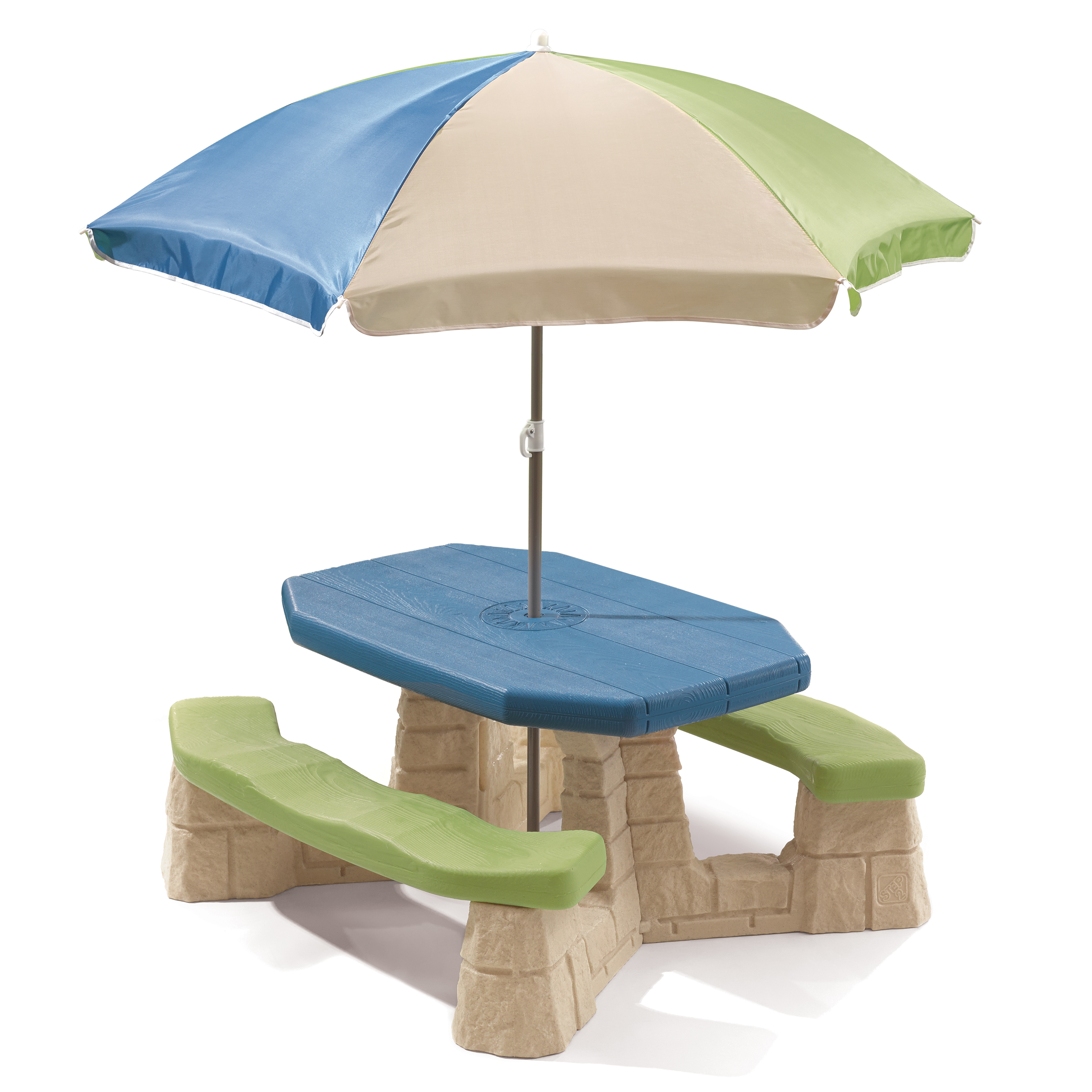 Step2 Naturally Playful Picknicktafel met parasol (aqua)