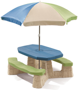 Step2 Naturally Playful Picknicktafel met parasol (aqua)