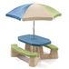 Step2 Picknicktafel Naturally Playful avec parasol (aqua)