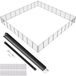 VEVOR Clôture de piscine, barrière de piscine creusée 1,21x32,91 m clôture amovible de sécurité pliable tige en aluminium tissu maille PVC Teslin 340 g/m² pour protection enfants animaux domestiques