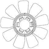 MAHLE CFW 83 000P ventilatorwiel