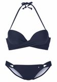 s.Oliver Push-up bikiniset in marineblauw, Donkerblauw, 42/C