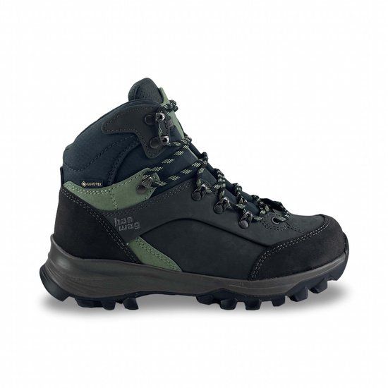 Hanwag Alta Bunion II Lady GTX - Wandelschoenen Dames Asphalt / Mint 42.5