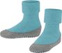 FALKE Cosyshoe Minis Noppen op de zool wol huissokken kinderen blauw - maat 23-24