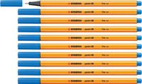 STABILO point 88 - Premium Fineliner - Ultramarijn Blauw - 10 stuks