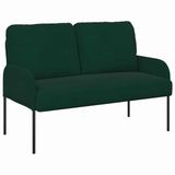 vidaXL Bank met kussen 110cm Donkergroen Multiplex