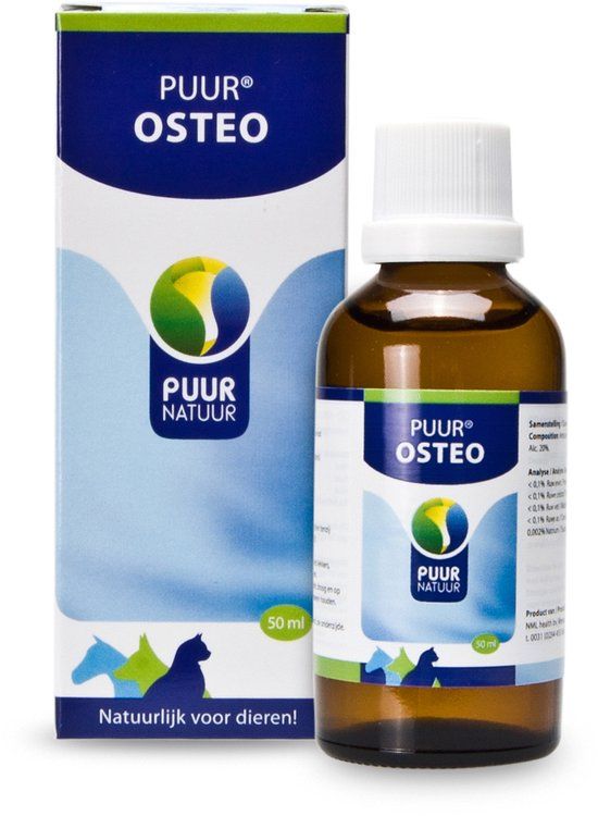 Puur Natuur Puur Osteo Voedingssupplement voor Honden, Katten en Paarden - 50 ml