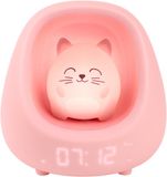 Bigben HiBuddies Nestkids Nachtlamp met Wekker voor Kinderen - Myko de Kat
