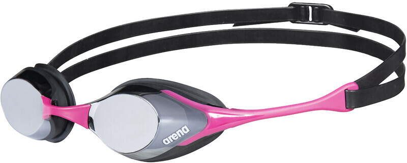 Arena Cobra Swipe Mirror Goggles, silver/pink