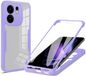 Techsuit ColorVerse 360 Case met Screenprotector voor Oppo Reno13 F 4G/5G / Reno13 FS 5G - Paars