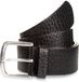 Tom Tailor TTROY Leren riem met afgeronde gesp - Maat 110 - black uni