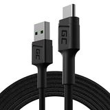 GREEN CELL Kabel GC PowerStream USB-A - USB-C 200 cm Zwart