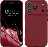 kwmobile telefoonhoesje geschikt voor Apple iPhone 18 Pro / iPhone 17 Pro - Hoesje voor smartphone - Precisie camera uitsnede - In bordeaux-violet